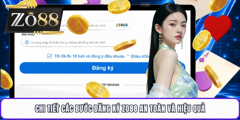 Chi tiết các bước đăng ký ZO88 an toàn và hiệu quả