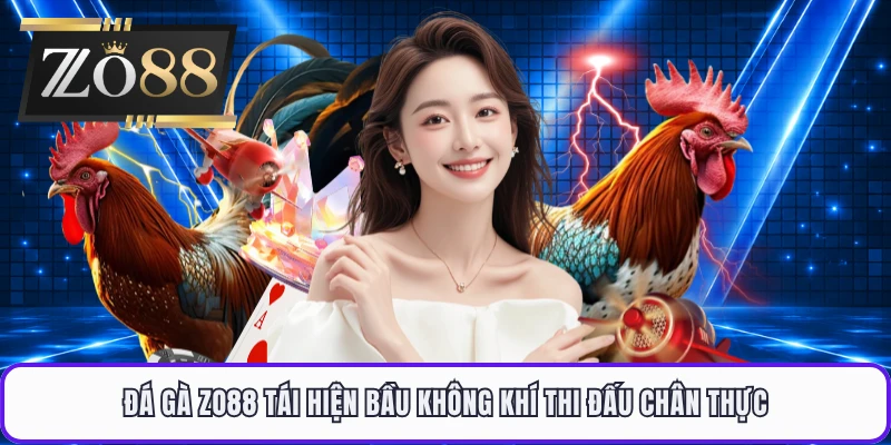 Đá gà ZO88 tái hiện bầu không khí thi đấu chân thực
