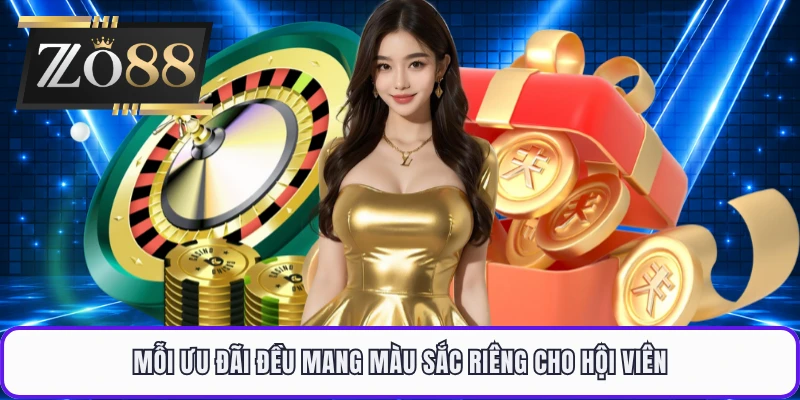 Mỗi ưu đãi đều mang màu sắc riêng cho hội viên