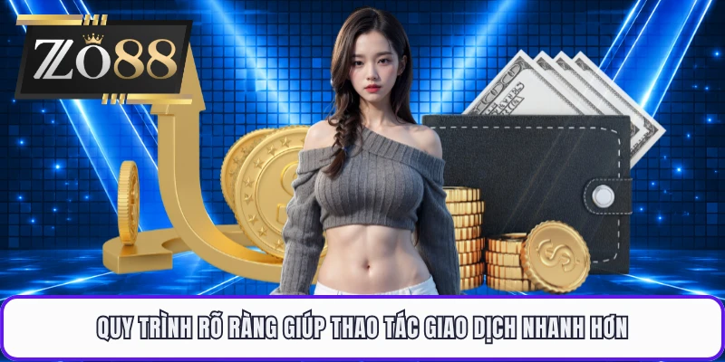 Quy trình rõ ràng giúp thao tác giao dịch nhanh hơn